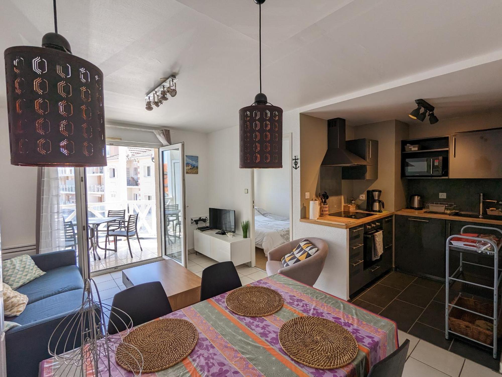 Arcachon Centre : Charmant T2 Avec Loggia, Parking Securise Et Proche Plage - Fr-1-420-61 Dış mekan fotoğraf